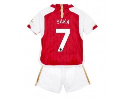 Arsenal Bukayo Saka #7 Koti Pelipaita Lasten 2023-24 Lyhyet Hihat (+ Lyhyet housut)