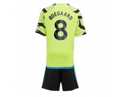 Arsenal Martin Odegaard #8 Vieras Pelipaita Lasten 2023-24 Lyhyet Hihat (+ Lyhyet housut)