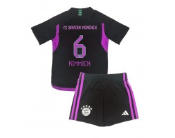 Bayern Munich Joshua Kimmich #6 Vieras Pelipaita Lasten 2023-24 Lyhyet Hihat (+ Lyhyet housut)