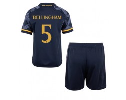Real Madrid Jude Bellingham #5 Vieras Pelipaita Lasten 2023-24 Lyhyet Hihat (+ Lyhyet housut)