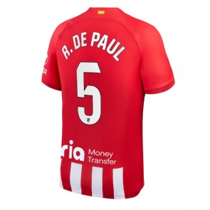 Atletico Madrid Rodrigo De Paul #5 Kotipaita 2023-24 Lyhyet Hihat