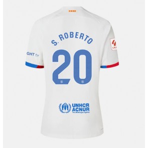 Barcelona Sergi Roberto #20 Vieraspaita Naisten 2023-24 Lyhyet Hihat