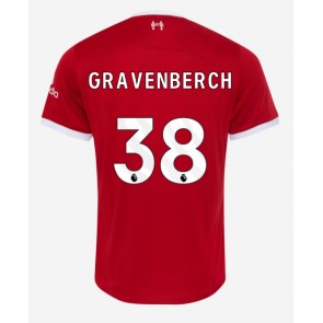Liverpool Ryan Gravenberch #38 Kotipaita 2023-24 Lyhyet Hihat