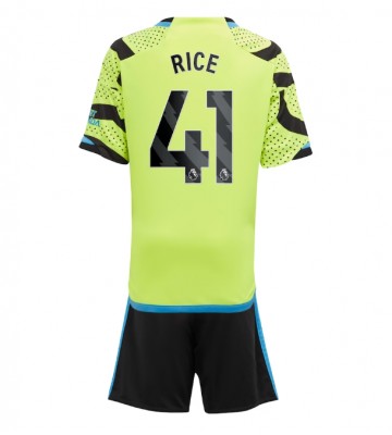 Arsenal Declan Rice #41 Vieras Pelipaita Lasten 2023-24 Lyhyet Hihat (+ Lyhyet housut)