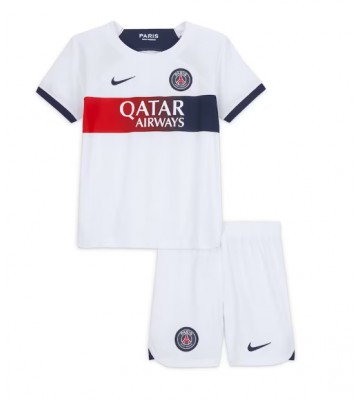 Paris Saint-Germain Vieras Pelipaita Lasten 2023-24 Lyhyet Hihat (+ Lyhyet housut)
