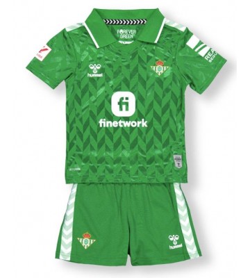 Real Betis Vieras Pelipaita Lasten 2023-24 Lyhyet Hihat (+ Lyhyet housut)