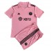Inter Miami Lionel Messi #10 Koti Pelipaita Lasten 2023-24 Lyhyet Hihat (+ Lyhyet housut)