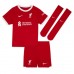 Liverpool Thiago Alcantara #6 Koti Pelipaita Lasten 2023-24 Lyhyet Hihat (+ Lyhyet housut)