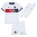 Paris Saint-Germain Vitinha Ferreira #17 Vieras Pelipaita Lasten 2023-24 Lyhyet Hihat (+ Lyhyet housut)